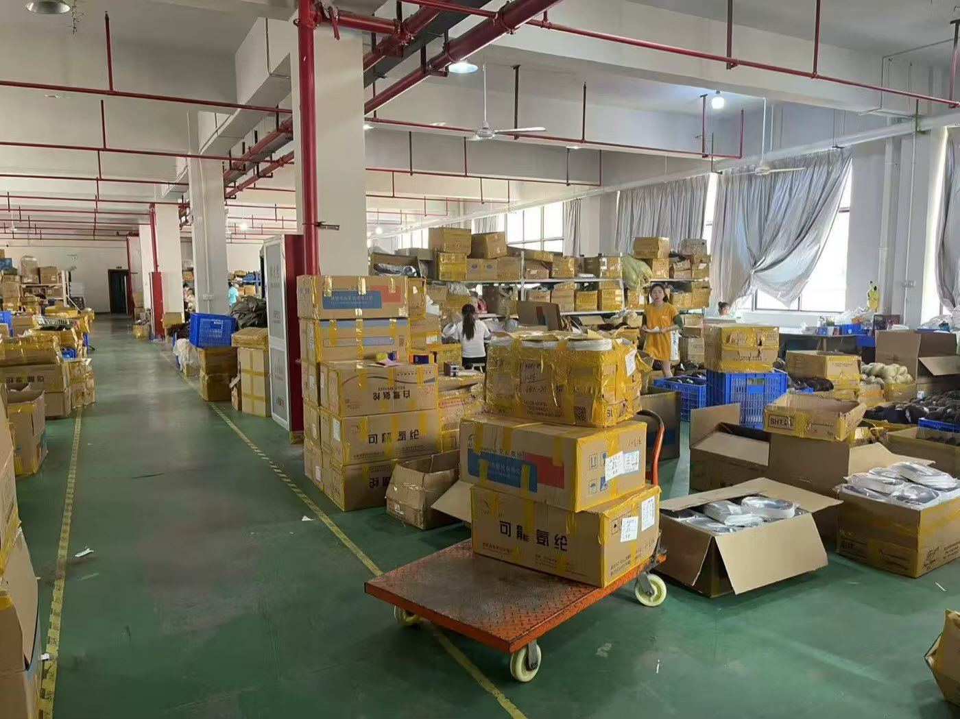Packing work area