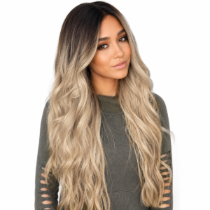 24 Inch Ombre Blonde Wavy