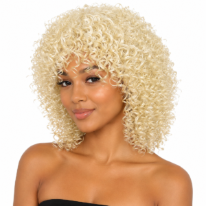 13 Inch Platinum Blonde Curly Bob