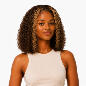 14 Inch Honey Blonde Curly Wig